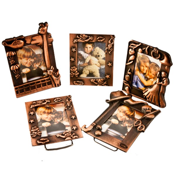 Mini rama foto Margo, 4x6 cm, aspect vintage, metalica - imagine 5